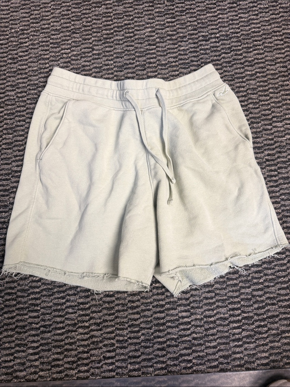 Hollister Pale Green Drawstring Sweat Shorts
